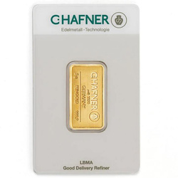 Lingote de oro 5 g C Hafner