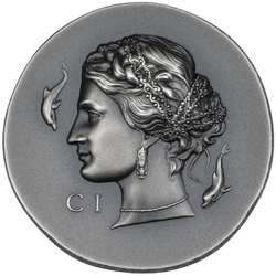 Islas Cook: Arethusa 1 uncja Srebra 2023 Ultra High Relief Antiqued Coin