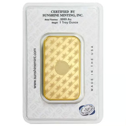 Sunshine Mint Gold Bar 1 oz