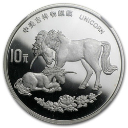 Einhorn 1 oz Silber 1995 Proof