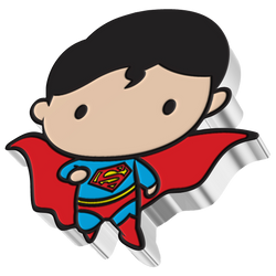 Niue: DC Comics - Moneta Chibi Superman in volo, colorata, 1 oncia d’argento, 2021, Proof