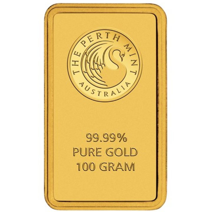 The Perth Mint: 100 gram Goldbarren LBMA GD Refiner