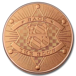 Back The Blue 1 uncja Miedzi