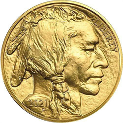 Bisonte Americano 1 oz Oro 2021 PAQUETE DE 5 FICHAS