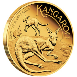 Kangourou australien 1/4 once d'or 2025 Proof