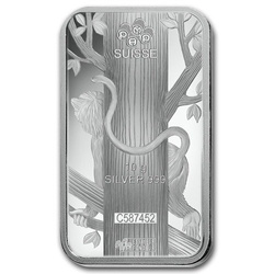 10 gram Bar Silber Lunar Jahr des Affen
