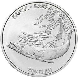 Tokelau: Kapoa - Barracuda 1 oz Plata 2017