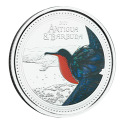 Antigua & Barbuda: Gran Fragata coloreada 1 oz Plata 2021