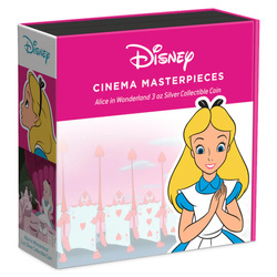 Niue : Disney Cinema Masterpieces - Alice au pays des merveilles colorée 3 onces d'argent 2023 Proof