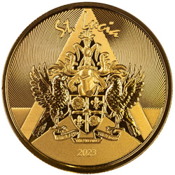 St. Lucia - Stemma 1 oncia d'oro 2023 Proof