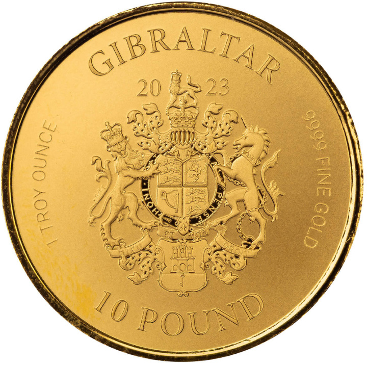 Gibraltar: War Elephant 1 oz Gold 2023 Proof