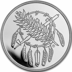 D.G. Smalling - Gran Búfalo 1 oz Plata 2023 Redondo (en tarjeta)