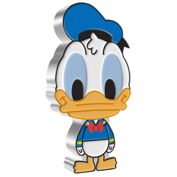 Niue: Disney - Donald Chibi Coin kolorowany 1 uncja Srebra 2021 Proof