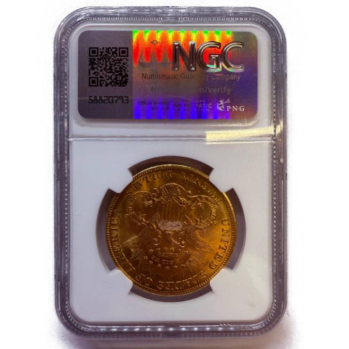 Liberty Head Double Eagle Gold 20 Dollar 1904 NGC MS62