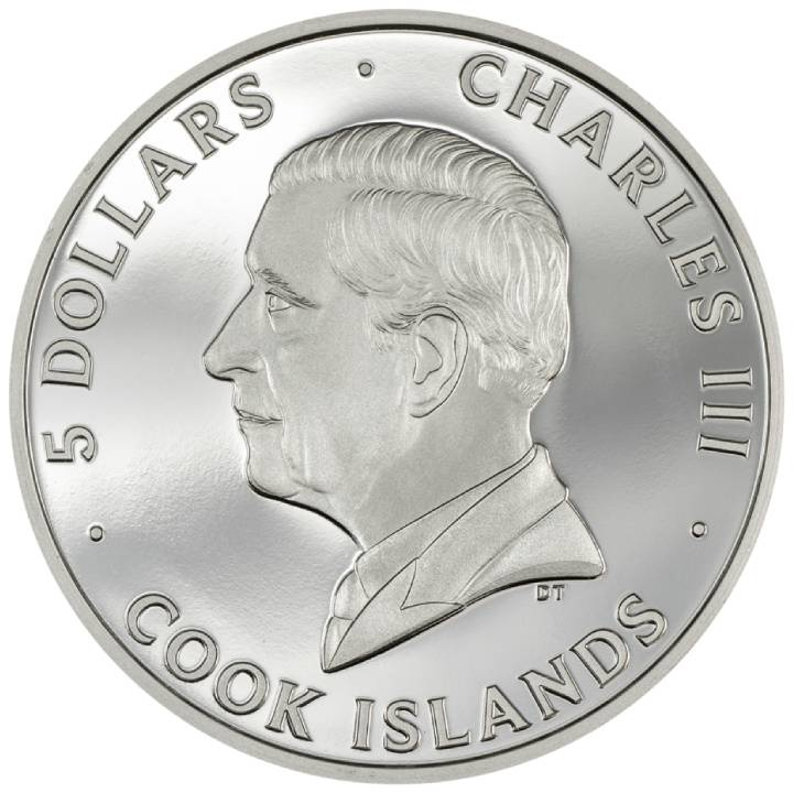 Cook Islands: Underlook - Undercat kolorowany 1 uncja Srebra 2024 Proof Ultra High Relief