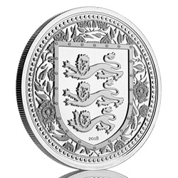 Gibraltar: Royal Arms of England 1 unce stříbra 2018