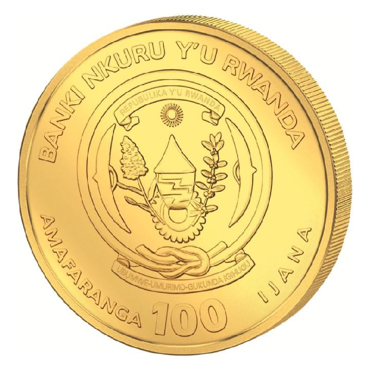 Rwanda: African Ounce - Nile Crocodile 1 unce zlata 2023