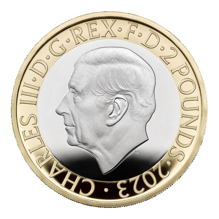 Zestaw 5 monet Wielka Brytania Miedzionikiel 2023 Proof Commemorative Coin
