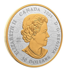 Canada: Drago celeste $50 Argento placcato oro 2023 Proof