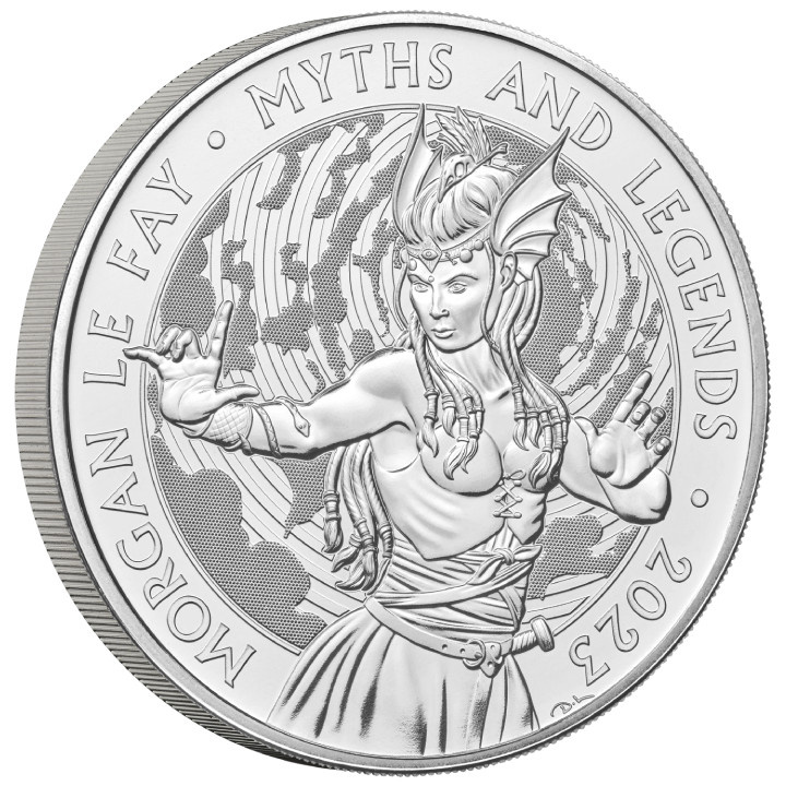 Miti e leggende: Morgan Le Fay £5 rame-nichel 2023