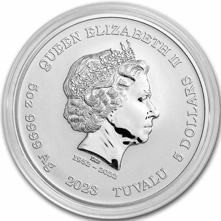 Tuvalu: Bandera Negra - The Fancy 5 oz Plata 2023