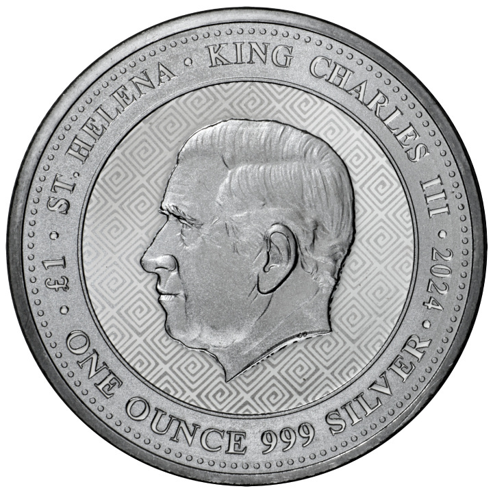 Santa Helena: Búho de Atenas 1 oz Plata 2024