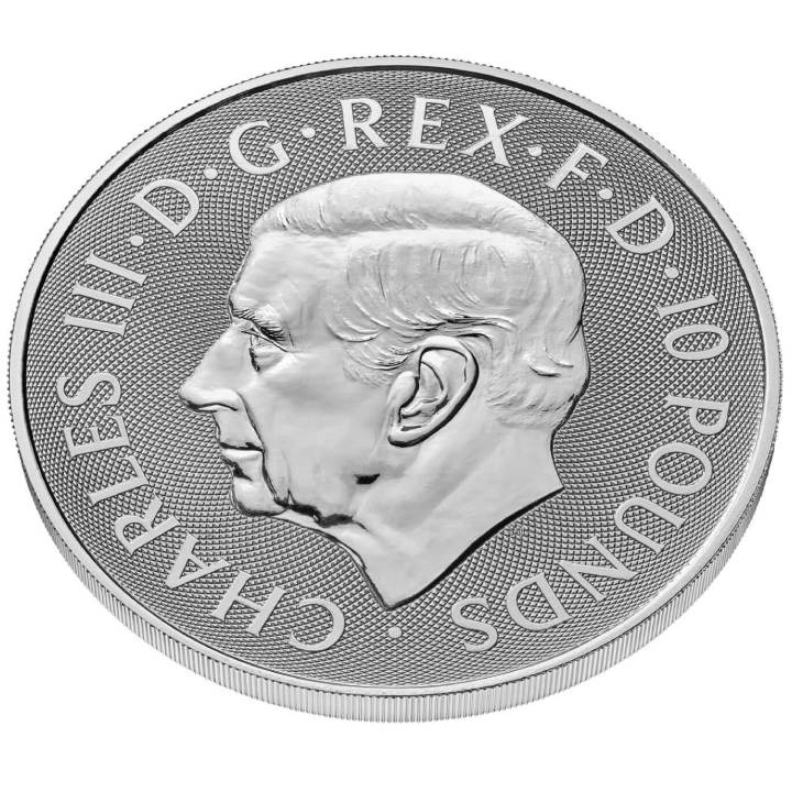 The Royal Tudor Beasts: The Seymour Unicorn 10 once d'argento 2024