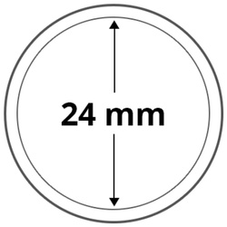 Leuchtturm - Coin Capsule 24 mm 100 pcs