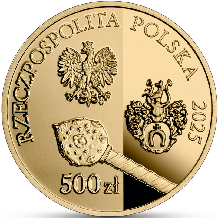 Hetmani Rzeczypospolitej - Stanisław Koniecpolski 500 zł Oro 2025 Proof High Relief