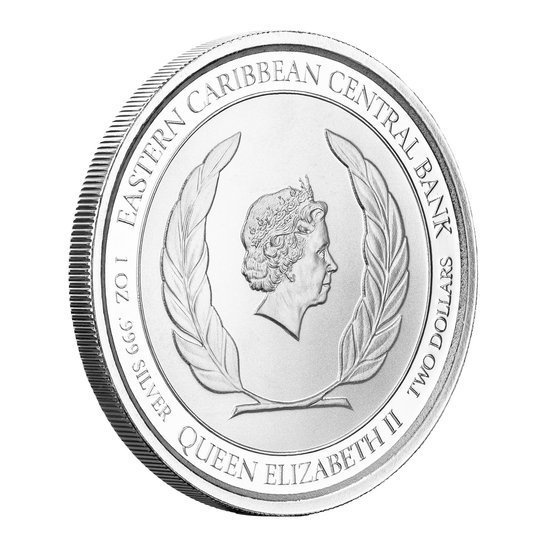 Anguilla: Coat of Arms 1 uncja Srebra 2020