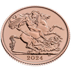 Wielka Brytania: 1/2 Suwerena - Karol III 2024