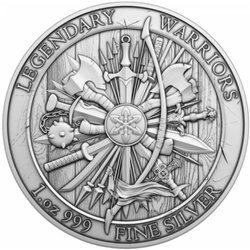 Guerreros legendarios: Eric Bloodaxe 1 oz Ronda de Plata