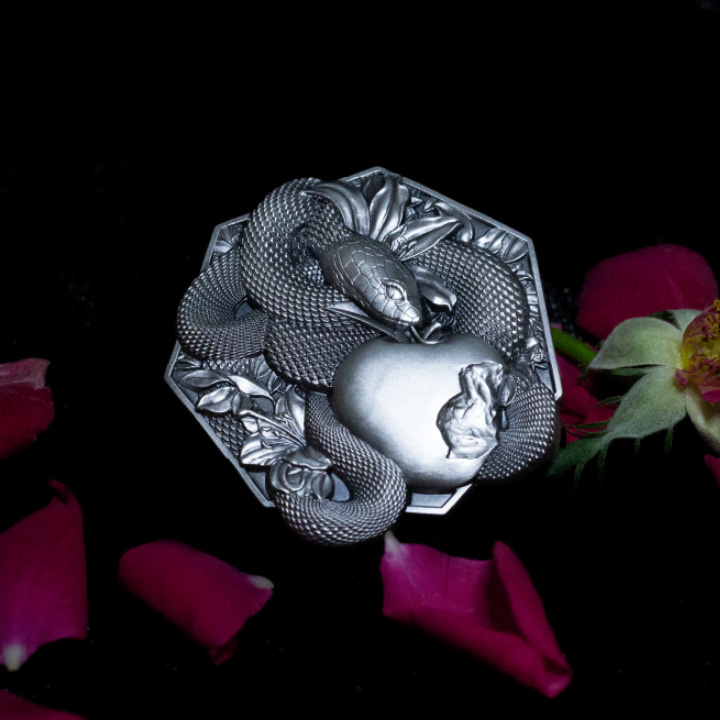 Original Sin 2 uncje Srebra 2023 Stackable High Relief Antiqued