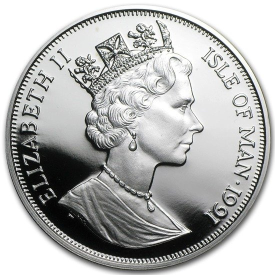 Isle of Man Série kočky: Maine Coon 1 unce stříbra 1993 Proof