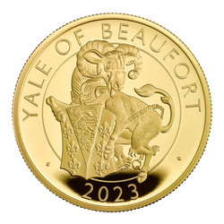 The Royal Tudor Beasts: The Yale of Beaufort 1 oz Gold 2023 Proof