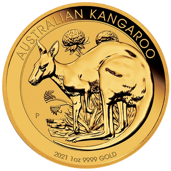 Australijski Kangur 1 uncja Złota PAKIET 5 SZTUK 2021