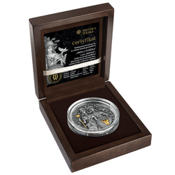 Niue Hera și Junona aurită 5$ argint 2022 High Relief Antiqued Coin