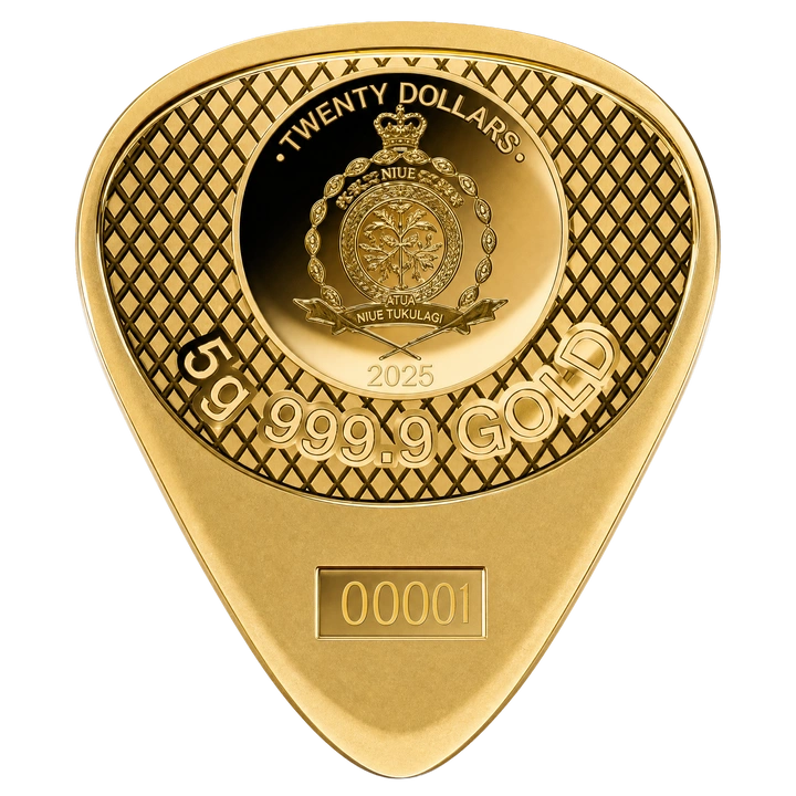 PAMP: Fender Telecaster 75.º aniversario púa 5 gramos Oro 2026 Prooflike