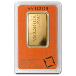 Lingot d'or Valcambi LBMA 1 once