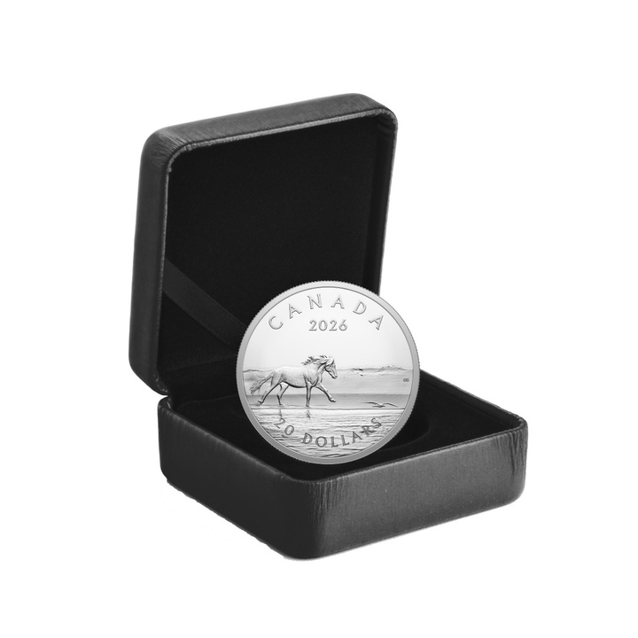Silver Coin Sable Island Horses 1 oz Silver 2026 Proof