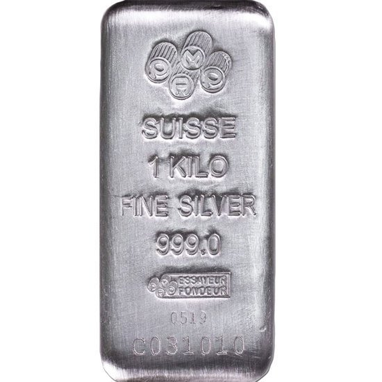 1000 gram Silberbarren Pamp 