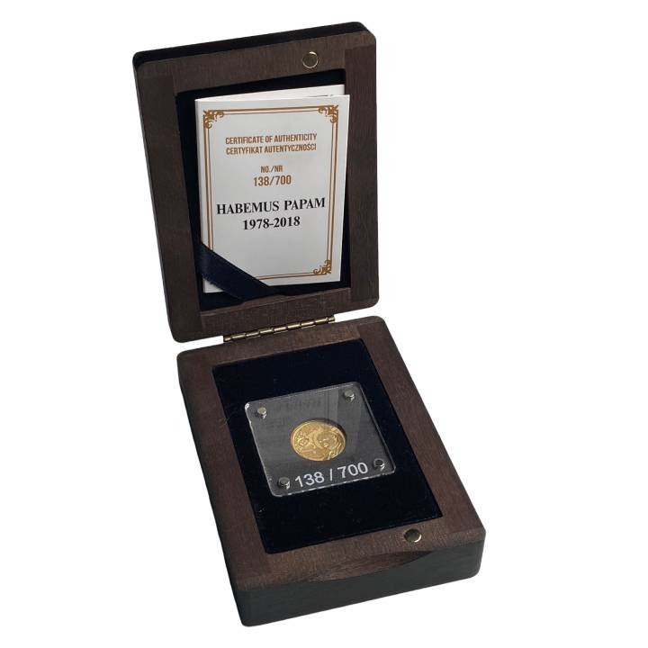 Niue: Habemus Papam 1978-2018 1/10 unce zlata 2018 Proof