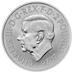 A Tudor-ház királyi állatai: A királynő oroszlánja 2 x 1 uncia ezüst 2026 Proof/Matte Proof