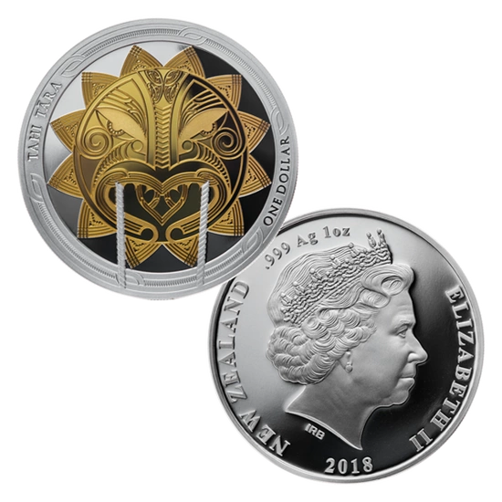 Maui i Słońce: Zestaw 2 monet 2 x 1 uncja Srebra 2018