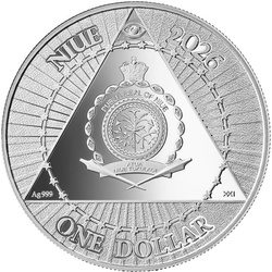 Niue: Uncle Sam coloreada 1/2 onza de Plata 2026 Proof