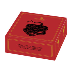 Royal Mint Lunar: Anno del Serpente 5 once d'oro 2025 Proof