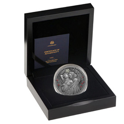 Cameroon: Midnight Seduction coloured 2000 CFA Francs Silver 2024 High Relief Antiqued Coin