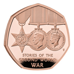 Set of 5 United Kingdom Gold 2025 Proof Commemorative Coin