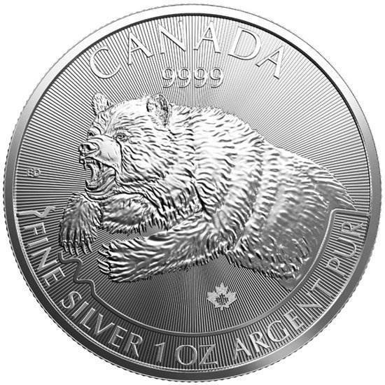 Depredador: Oso pardo 1 oz Plata 2019