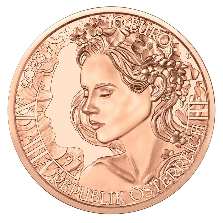 The forget-me-not 10 Euro Copper 2023 Coin